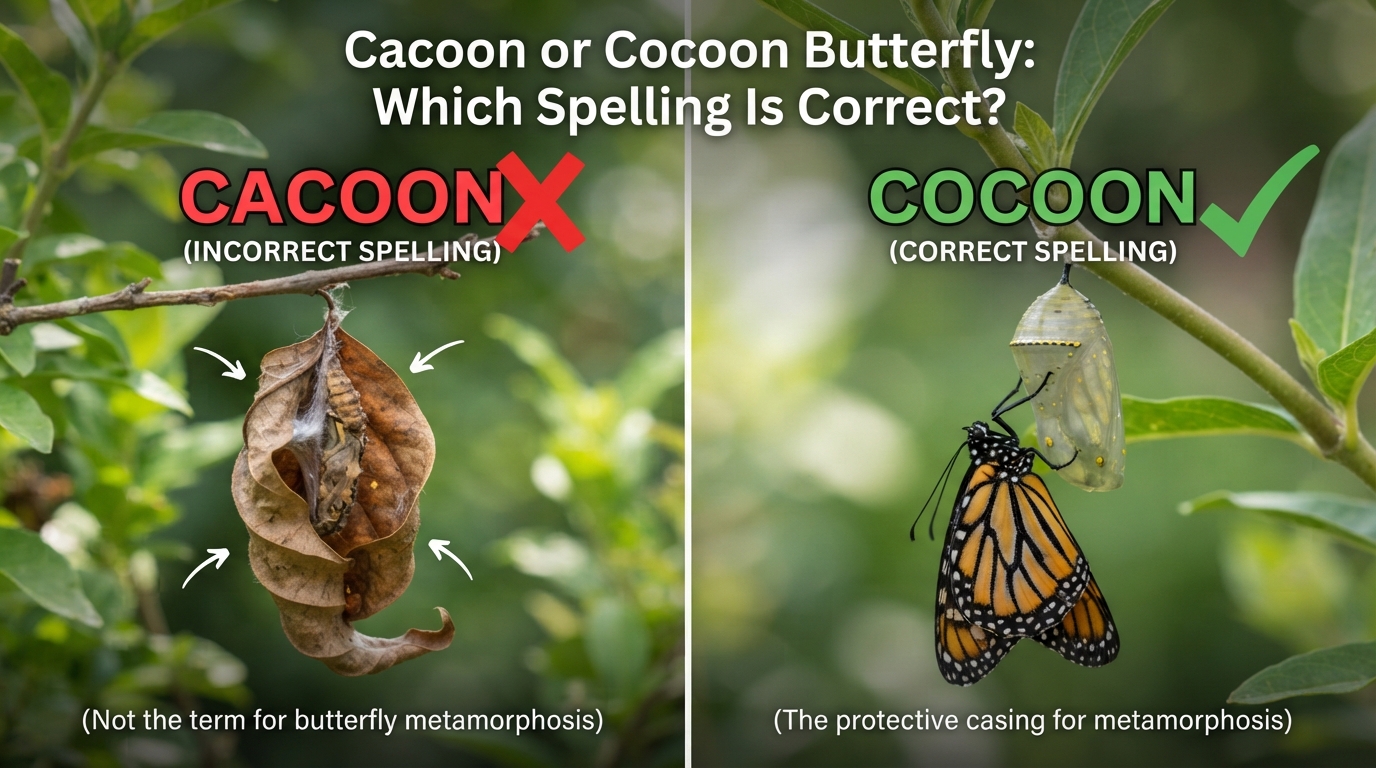 Cacoon or Cocoon Butterfly: Which Spelling Is Correct?