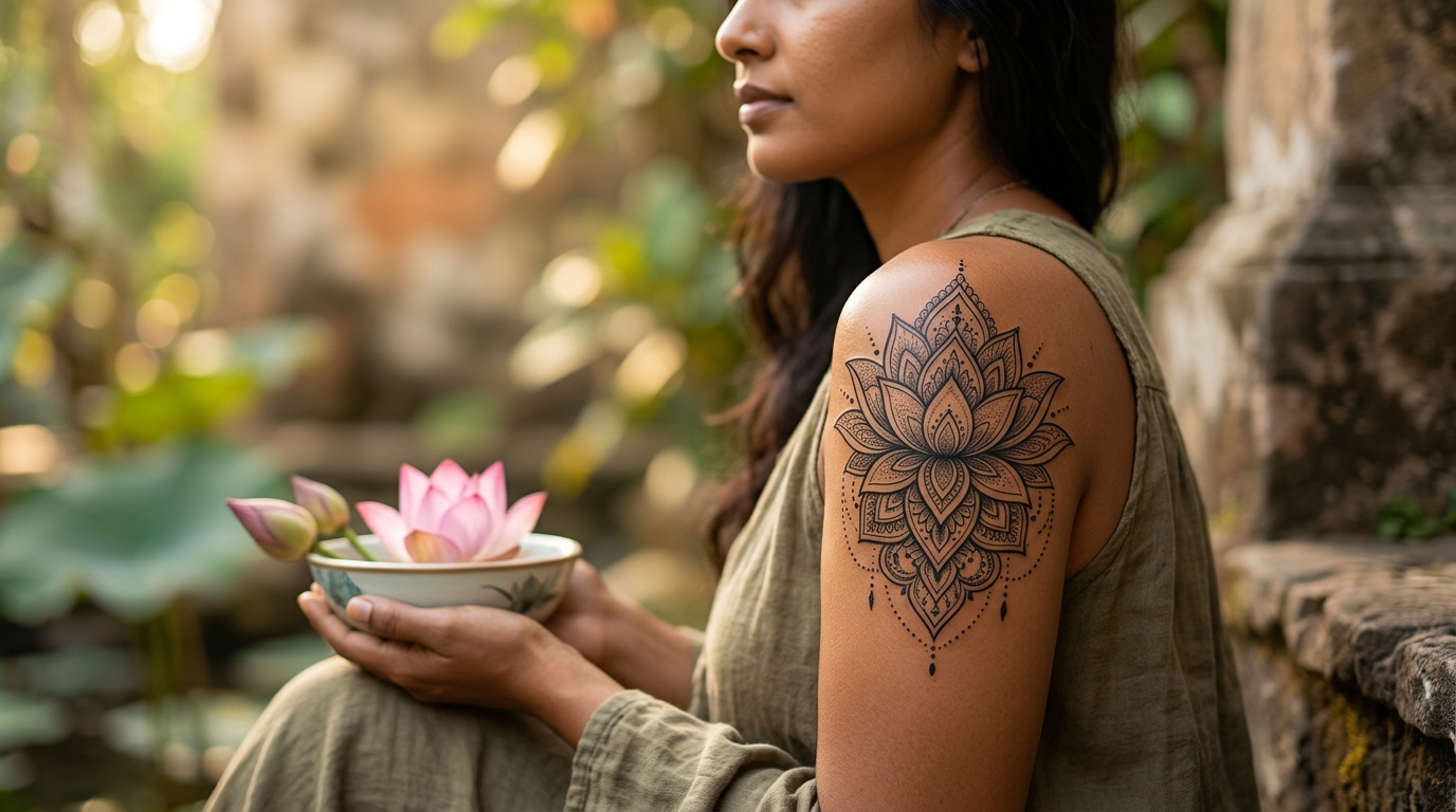 Lotus Mandala Tattoo Meaning: Symbolism and Beauty